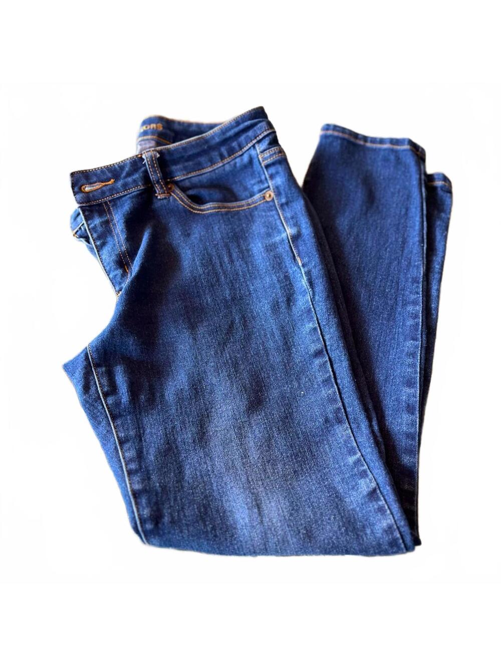 Michael Kors Dark Blue Skinny Jeans – Designer Stretch Denim